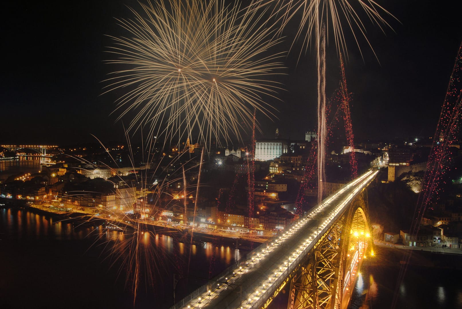 Une photo panoramique de Porto