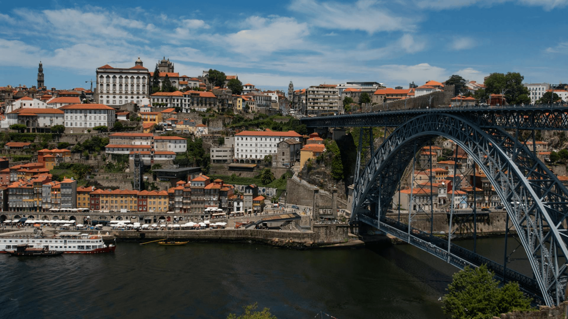 Une photo panoramique de Porto